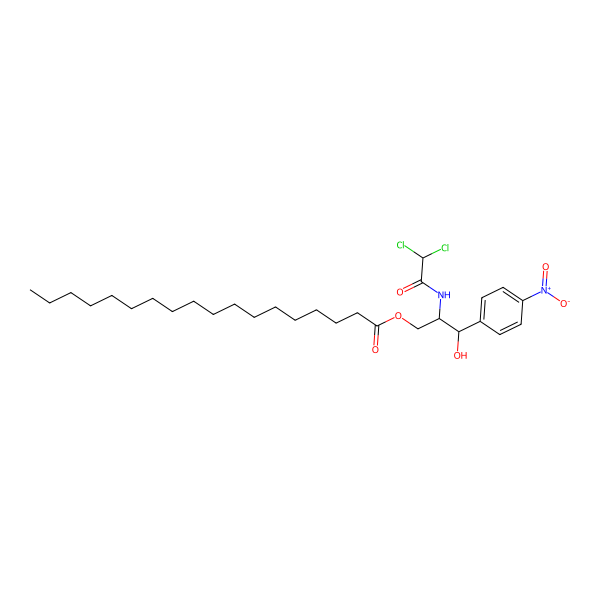 2-[(Dichloroacetyl)amino]-3-hydroxy-3-(4-nitrophenyl)propyl stearate molecular structure, CAS 2197615-52-2