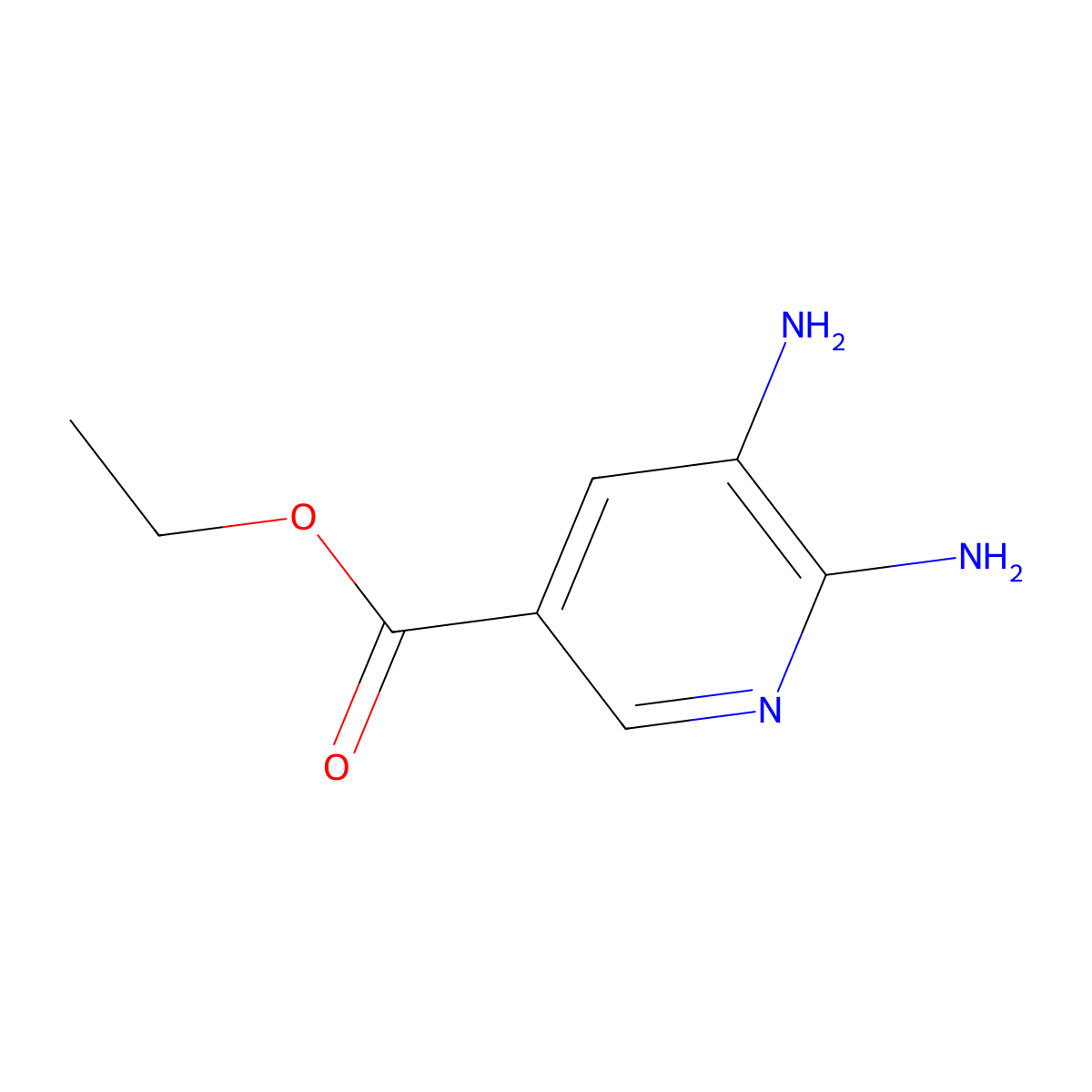 Ethyl 5,6-diaminonicotinate molecular structure, CAS 219762-81-9