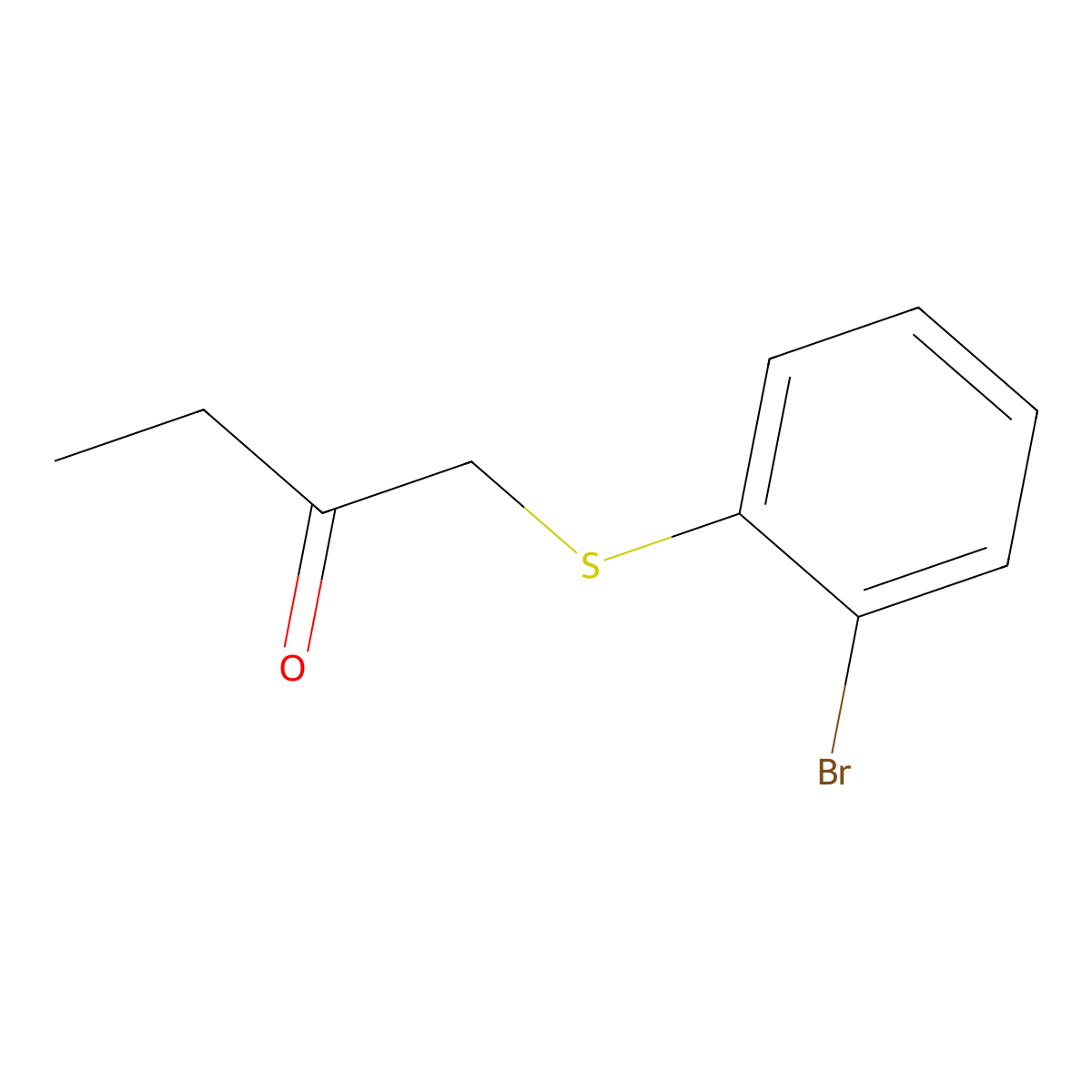 1-((2-Bromophenyl)thio)butan-2-one molecular structure, CAS 219763-34-5