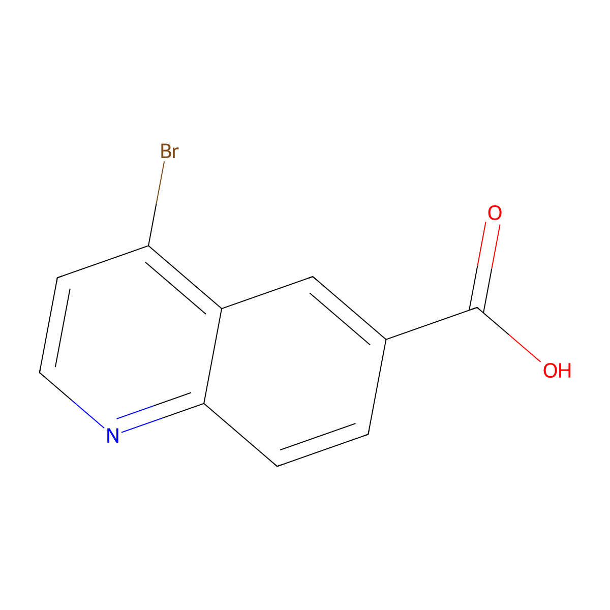 4-Bromoquinoline-6-carboxylic acid molecular structure, CAS 219763-87-8