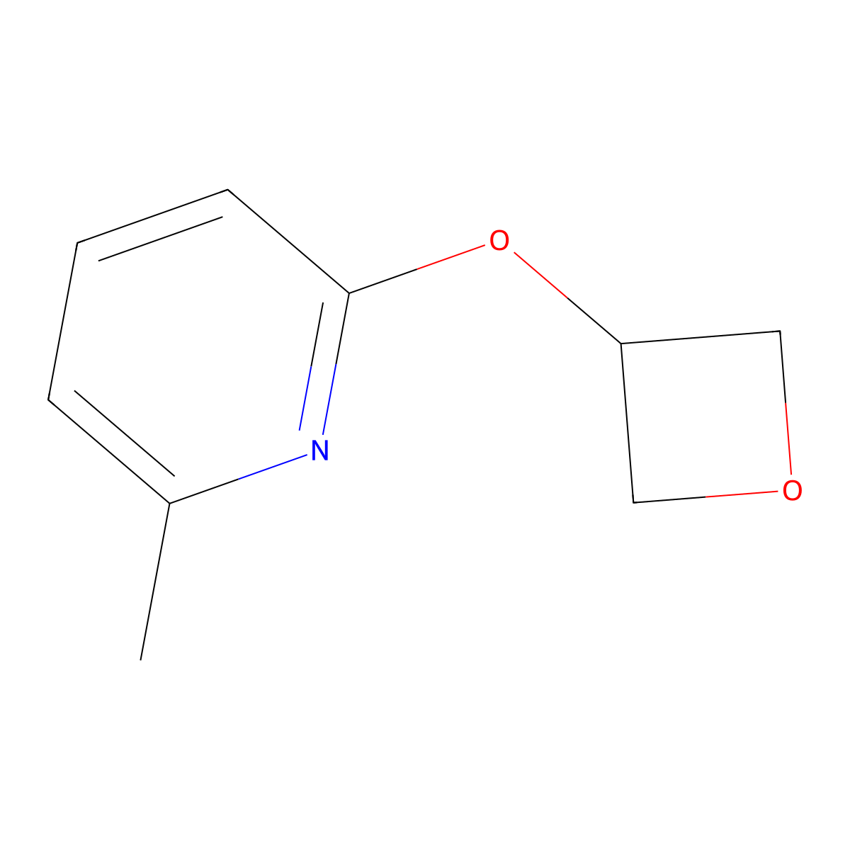 2-Methyl-6-(oxetan-3-yloxy)pyridine molecular structure, CAS 2197638-10-9