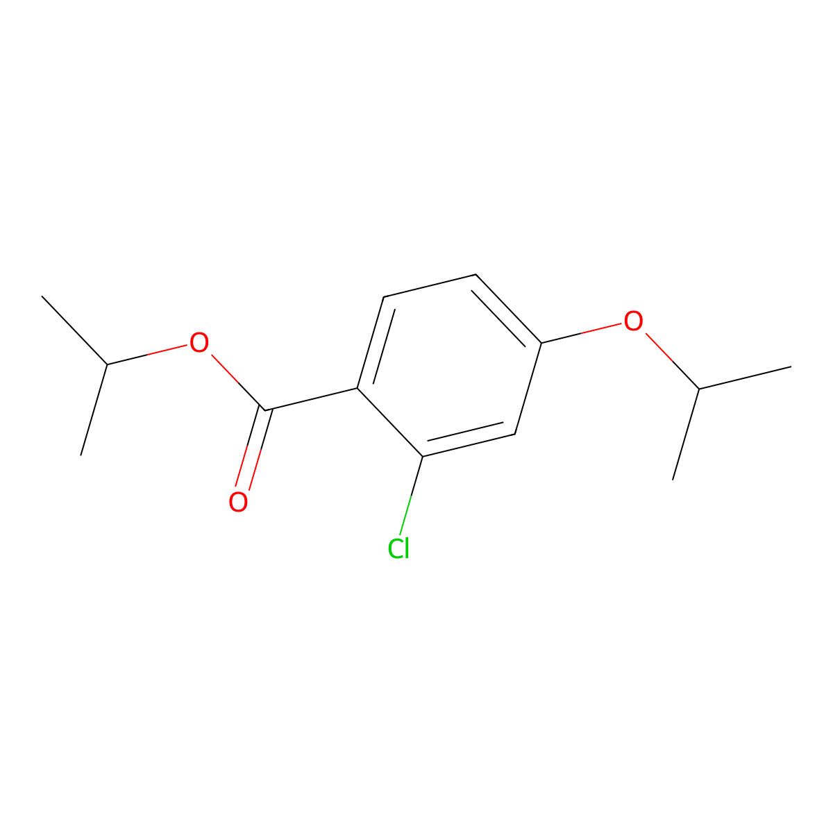 Isopropyl 2-chloro-4-isopropoxybenzoate molecular structure, CAS 219764-65-5