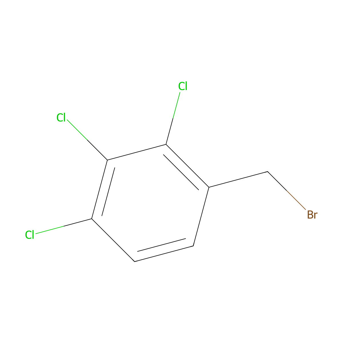 2,3,4-Trichlorobenzyl bromide molecular structure, CAS 219765-45-4
