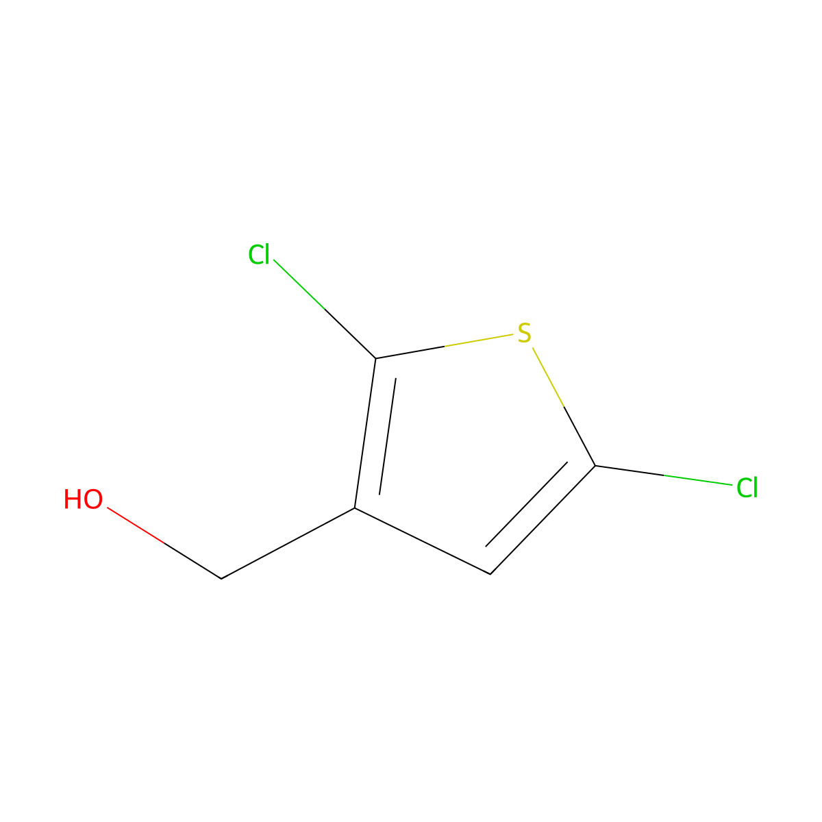 (2,5-Dichlorothiophen-3-yl)methanol molecular structure, CAS 219765-84-1