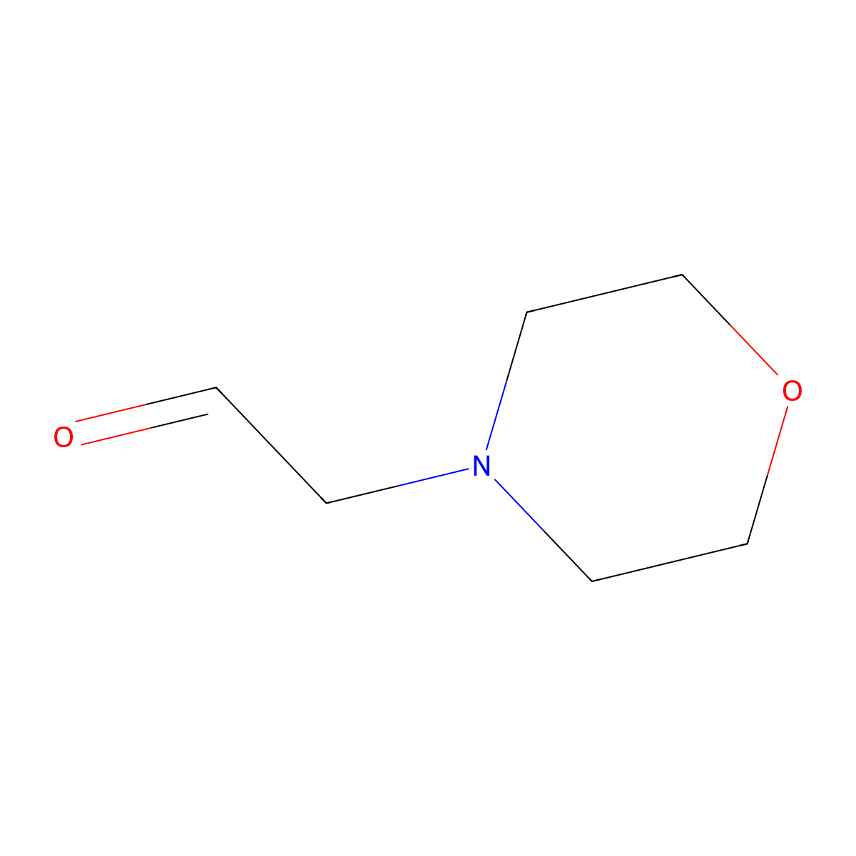 2-Morpholinoacetaldehyde molecular structure, CAS 21977-09-3