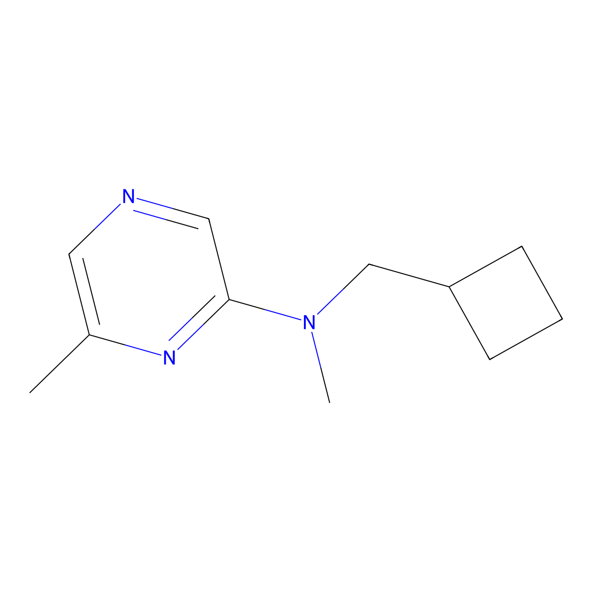 N-(cyclobutylmethyl)-N,6-dimethylpyrazin-2-amine molecular structure, CAS 2197735-61-6