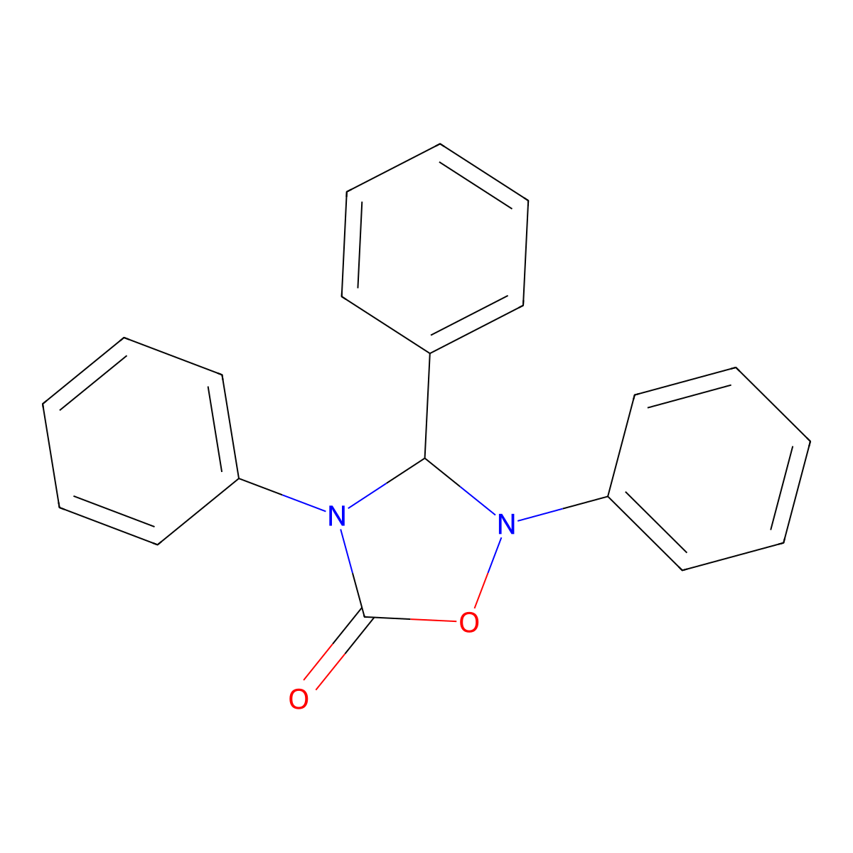 2,3,4-Triphenyl-1,2,4-oxadiazolidin-5-one molecular structure, CAS 21978-65-4