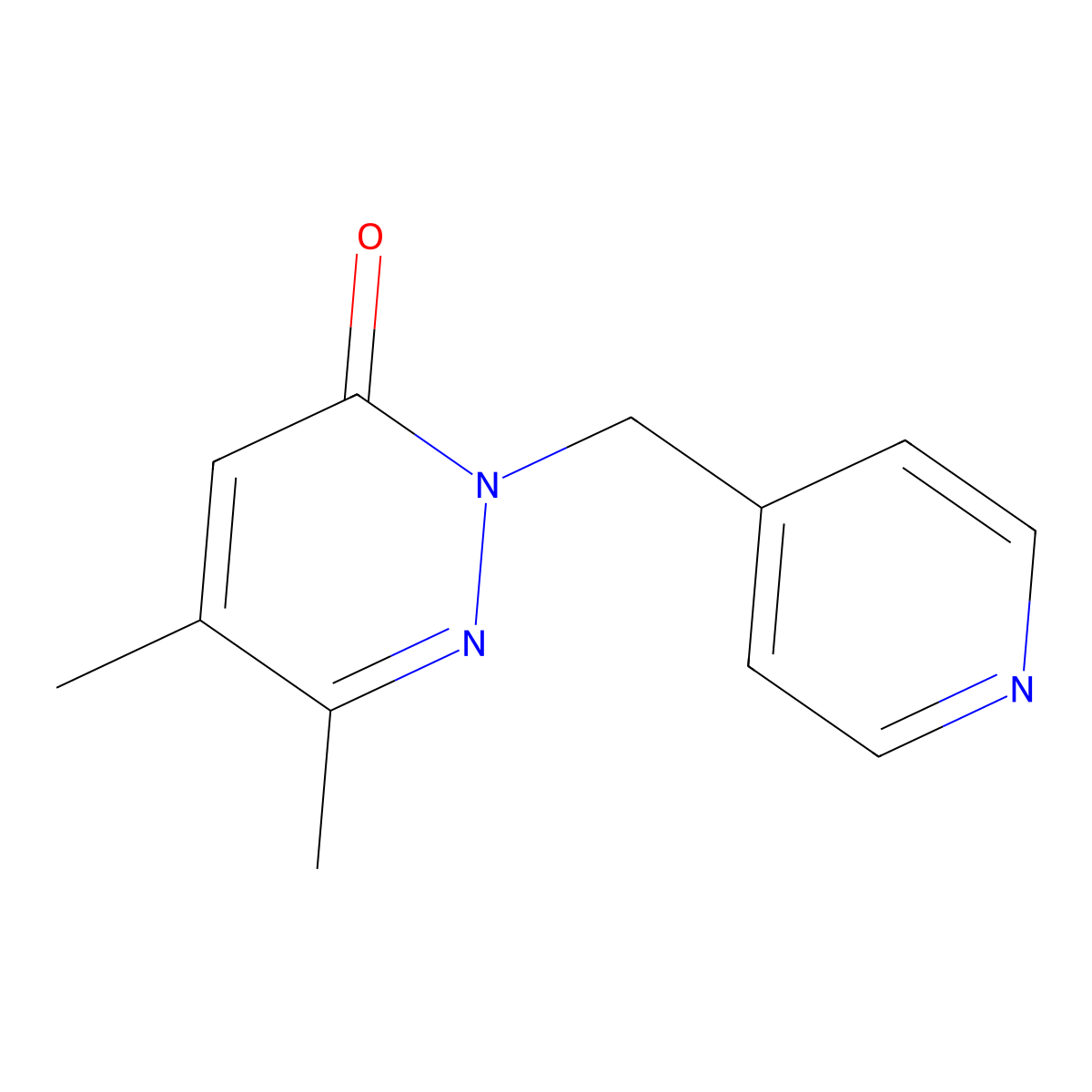 5,6-Dimethyl-2-[(pyridin-4-yl)methyl]-2,3-dihydropyridazin-3-one molecular structure, CAS 2197806-21-4