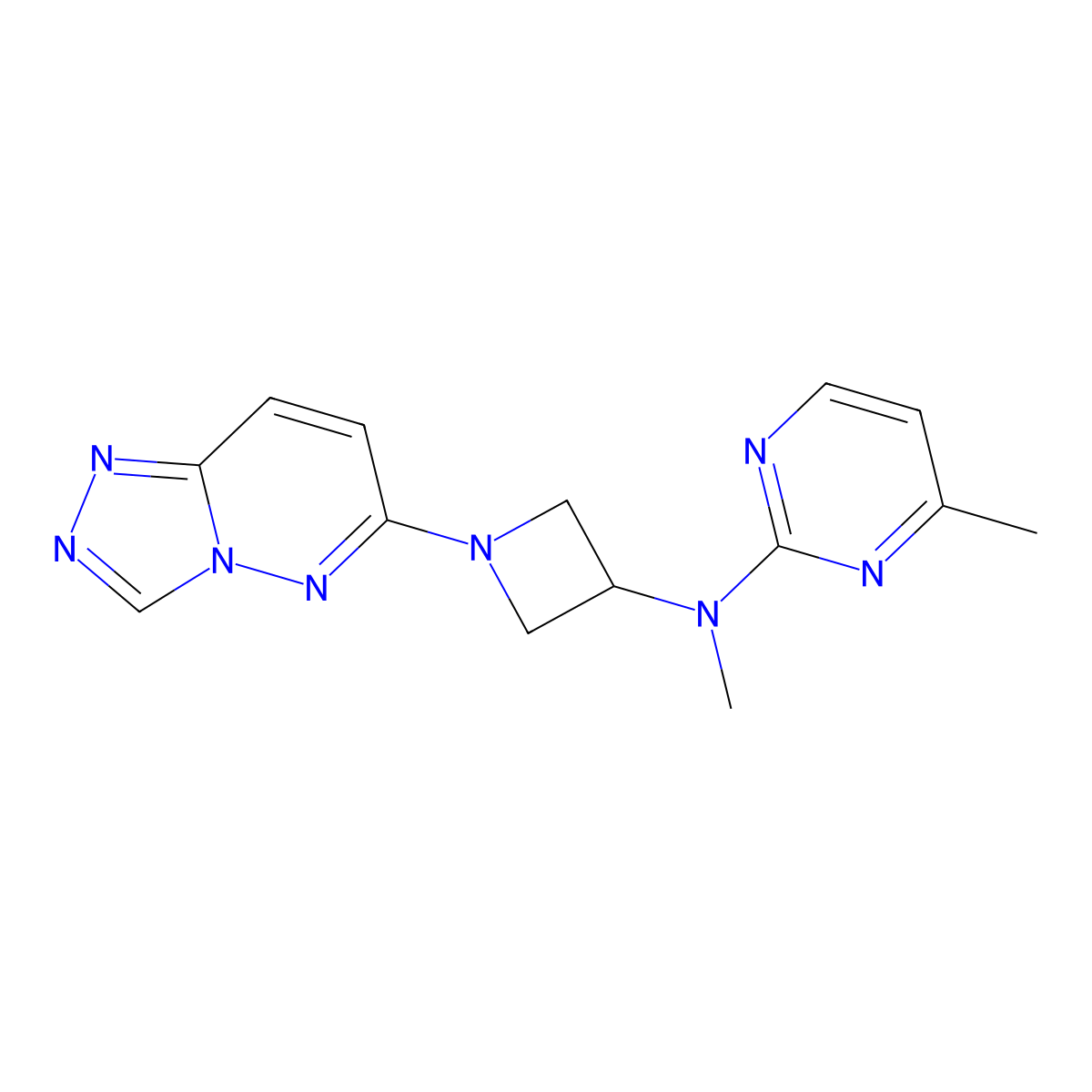 N,4-dimethyl-N-(1-{[1,2,4]triazolo[4,3-b]pyridazin-6-yl}azetidin-3-yl)pyrimidin-2-amine molecular structure, CAS 2197821-66-0