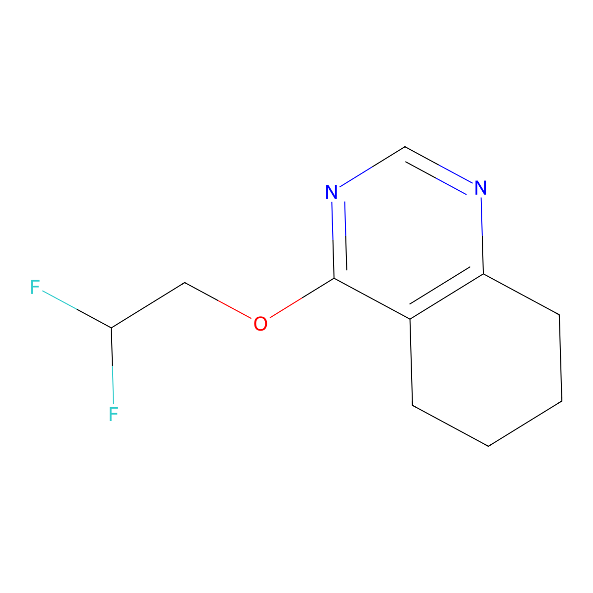 4-(2,2-Difluoroethoxy)-5,6,7,8-tetrahydroquinazoline molecular structure, CAS 2197878-06-9