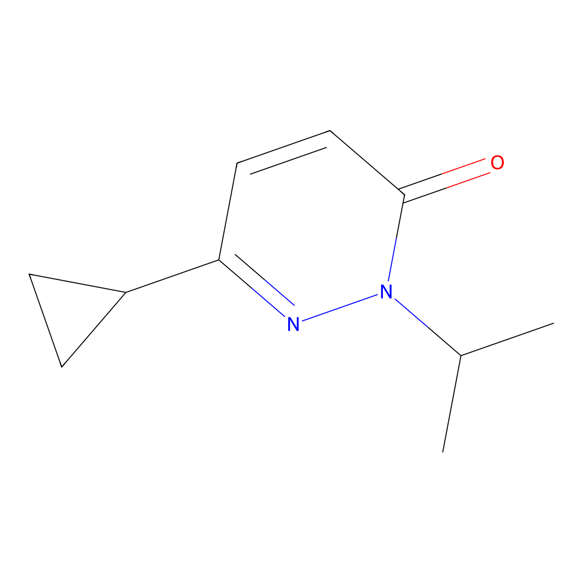 6-Cyclopropyl-2-(propan-2-yl)-2,3-dihydropyridazin-3-one molecular structure, CAS 2197892-49-0