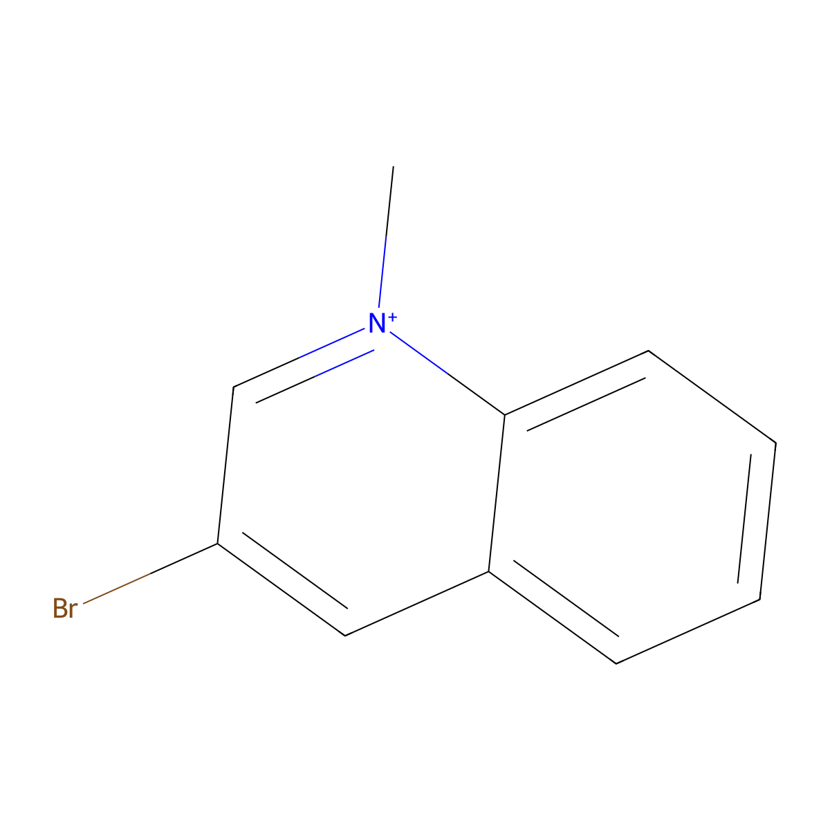 Quinolinium, 3-bromo-1-methyl- molecular structure, CAS 21979-27-1