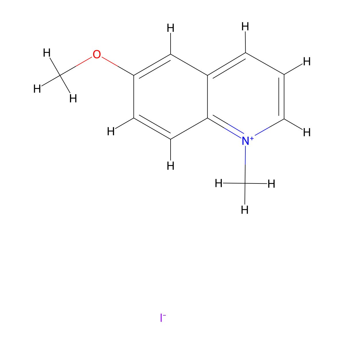 6-Methoxy-1-methylquinolinium iodide molecular structure, CAS 21979-59-9