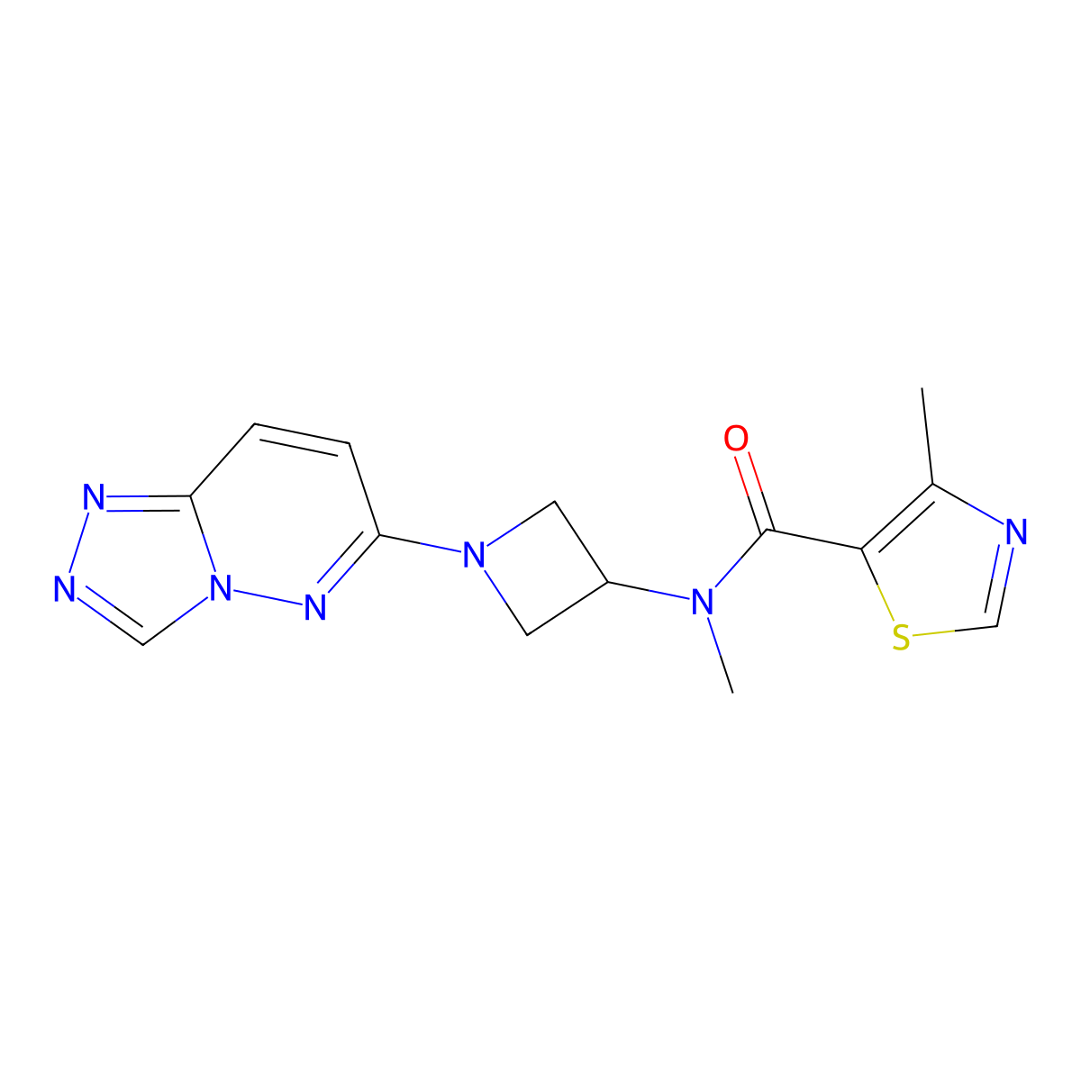 N,4-dimethyl-N-(1-{[1,2,4]triazolo[4,3-b]pyridazin-6-yl}azetidin-3-yl)-1,3-thiazole-5-carboxamide molecular structure, CAS 2197902-60-4