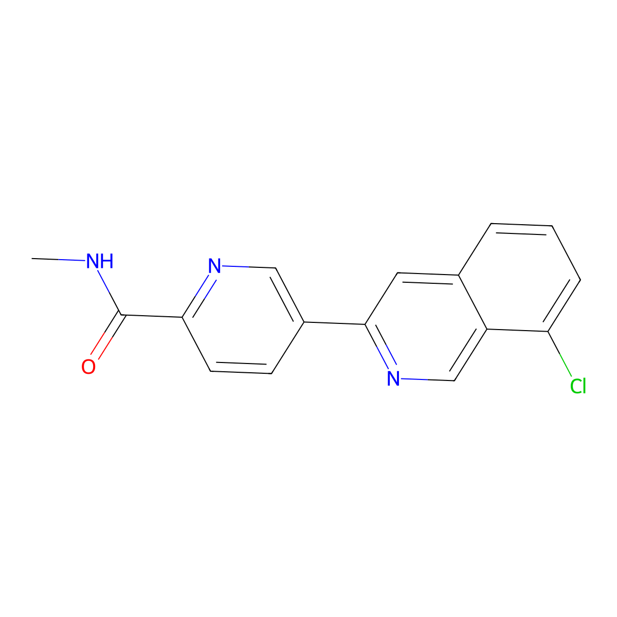 5-(8-Chloroisoquinolin-3-yl)-N-methylpicolinamide molecular structure, CAS 2197909-45-6