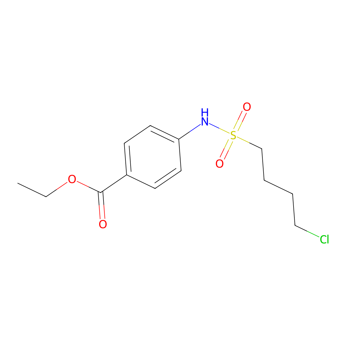 Ethyl 4-([(4-Chlorobutyl)Sulfonyl]Amino)Benzoate molecular structure, CAS 219793-79-0