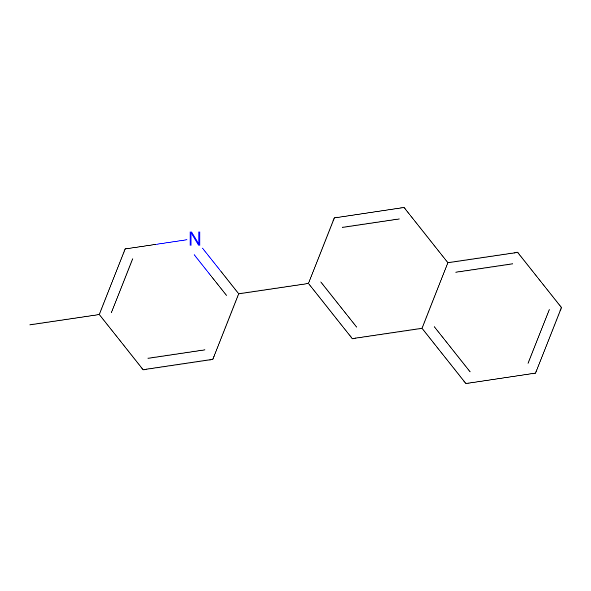 5-Methyl-2-(2-naphthalenyl)pyridine molecular structure, CAS 2197942-38-2