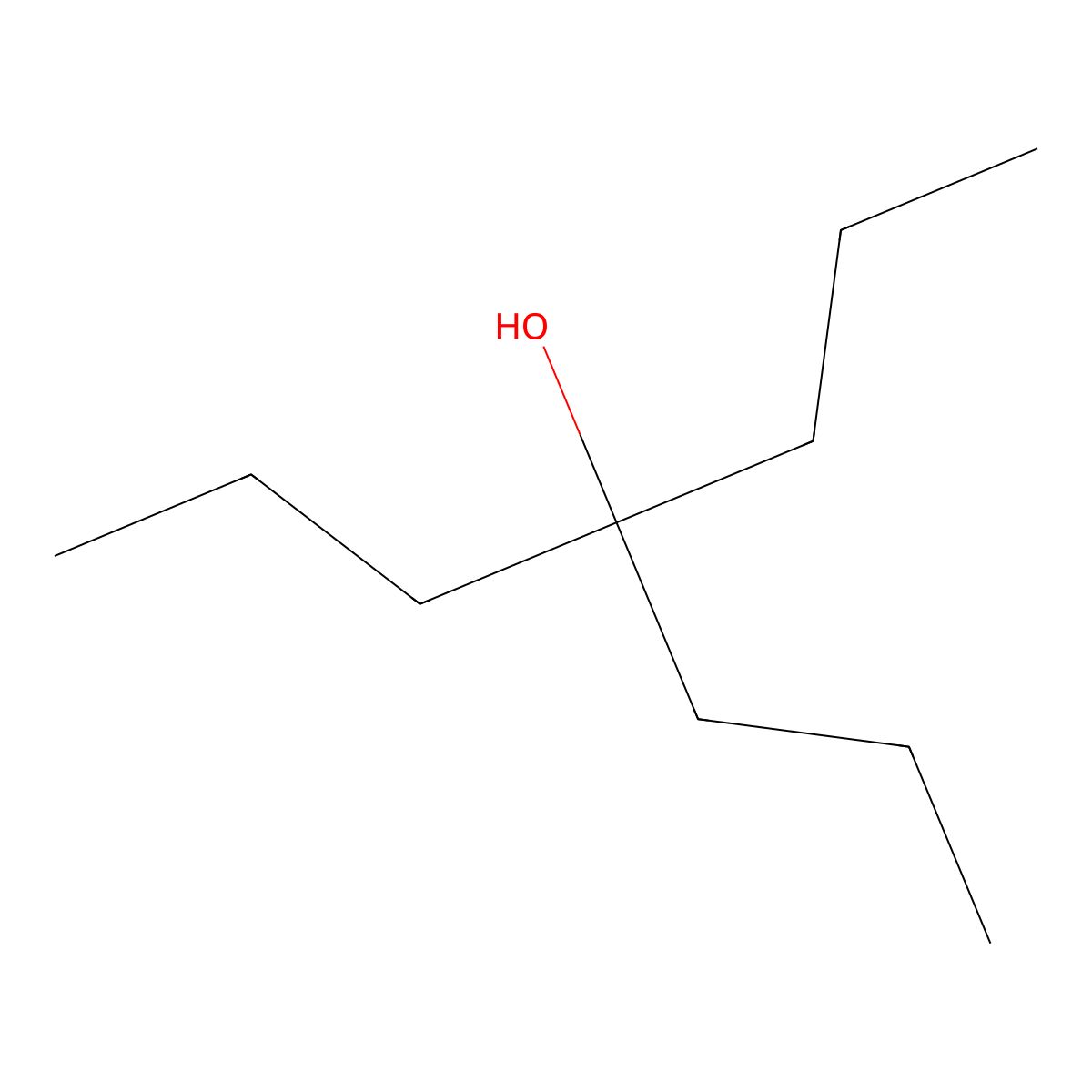 4-Propyl-4-heptanol molecular structure, CAS 2198-72-3