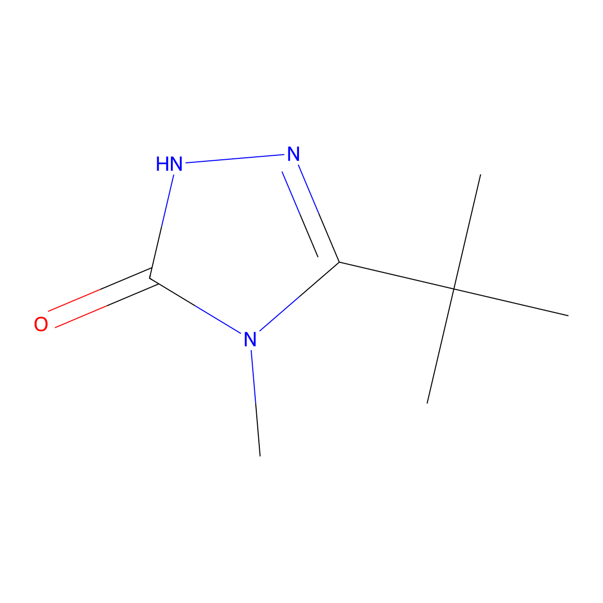 3-tert-butyl-4-methyl-4,5-dihydro-1H-1,2,4-triazol-5-one molecular structure, CAS 2198019-85-9