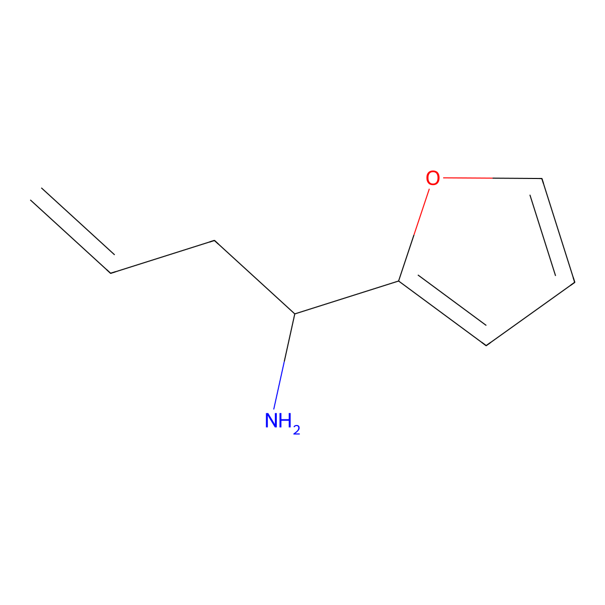 (S)-1-(Furan-2-yl)but-3-en-1-amine molecular structure, CAS 219802-25-2
