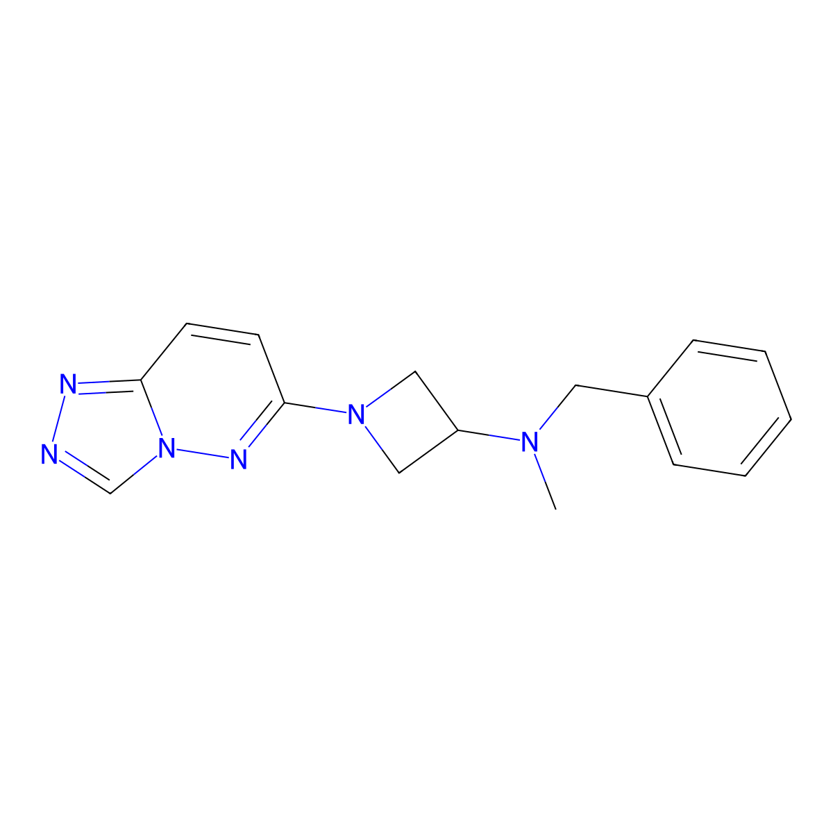 N-benzyl-N-methyl-1-{[1,2,4]triazolo[4,3-b]pyridazin-6-yl}azetidin-3-amine molecular structure, CAS 2198024-17-6