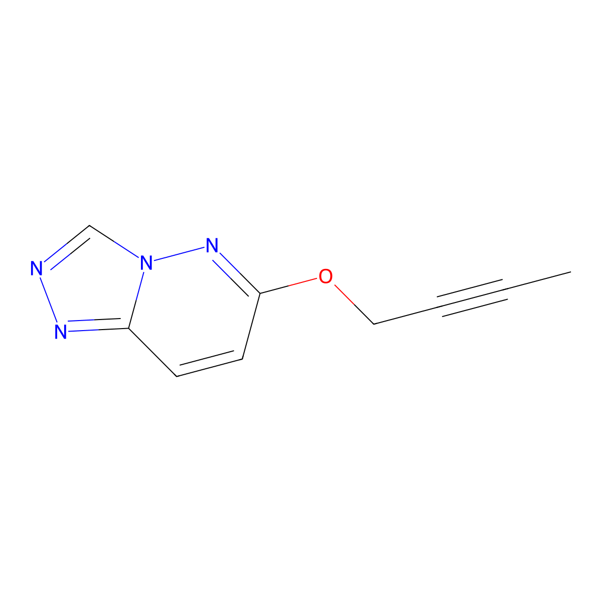 6-(But-2-yn-1-yloxy)-[1,2,4]triazolo[4,3-b]pyridazine molecular structure, CAS 2198051-99-7