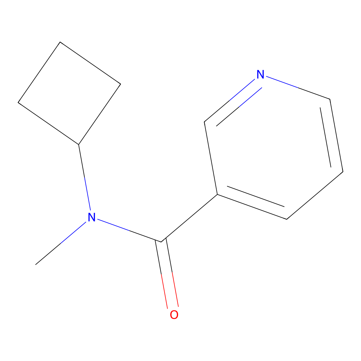 N-cyclobutyl-N-methylpyridine-3-carboxamide molecular structure, CAS 2198078-35-0