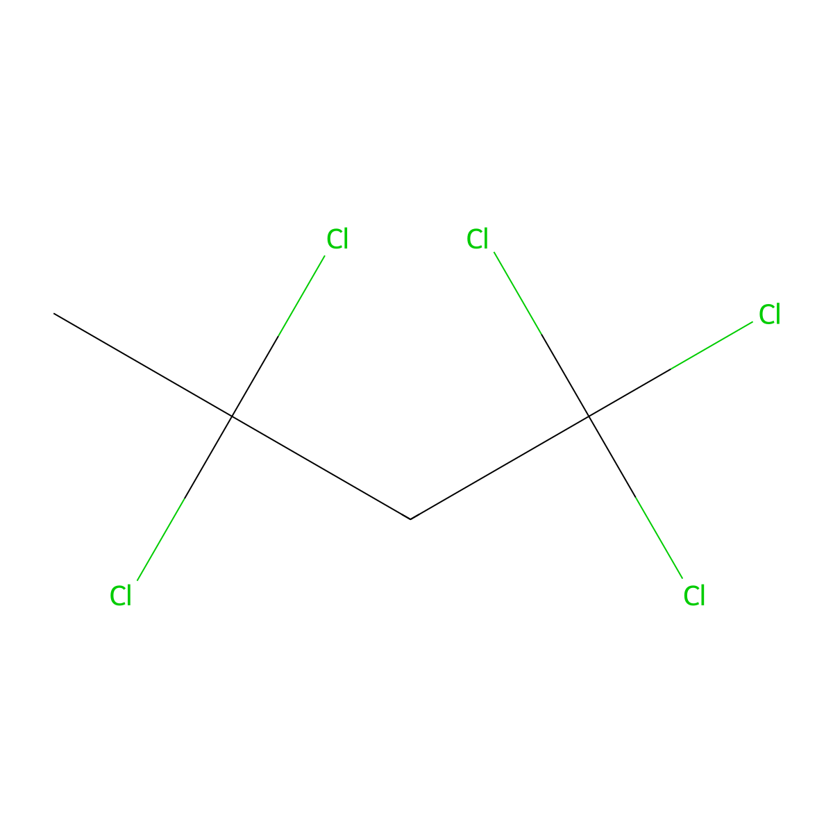 1,1,1,3,3-Pentachlorobutane molecular structure, CAS 21981-33-9