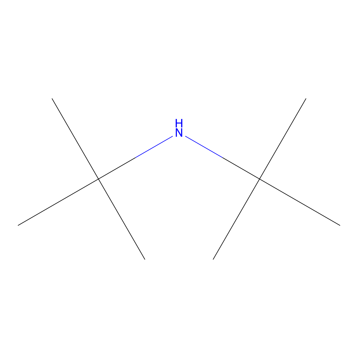 N-(1,1-Dimethylethyl)-2-methyl-2-propanamine molecular structure, CAS 21981-37-3