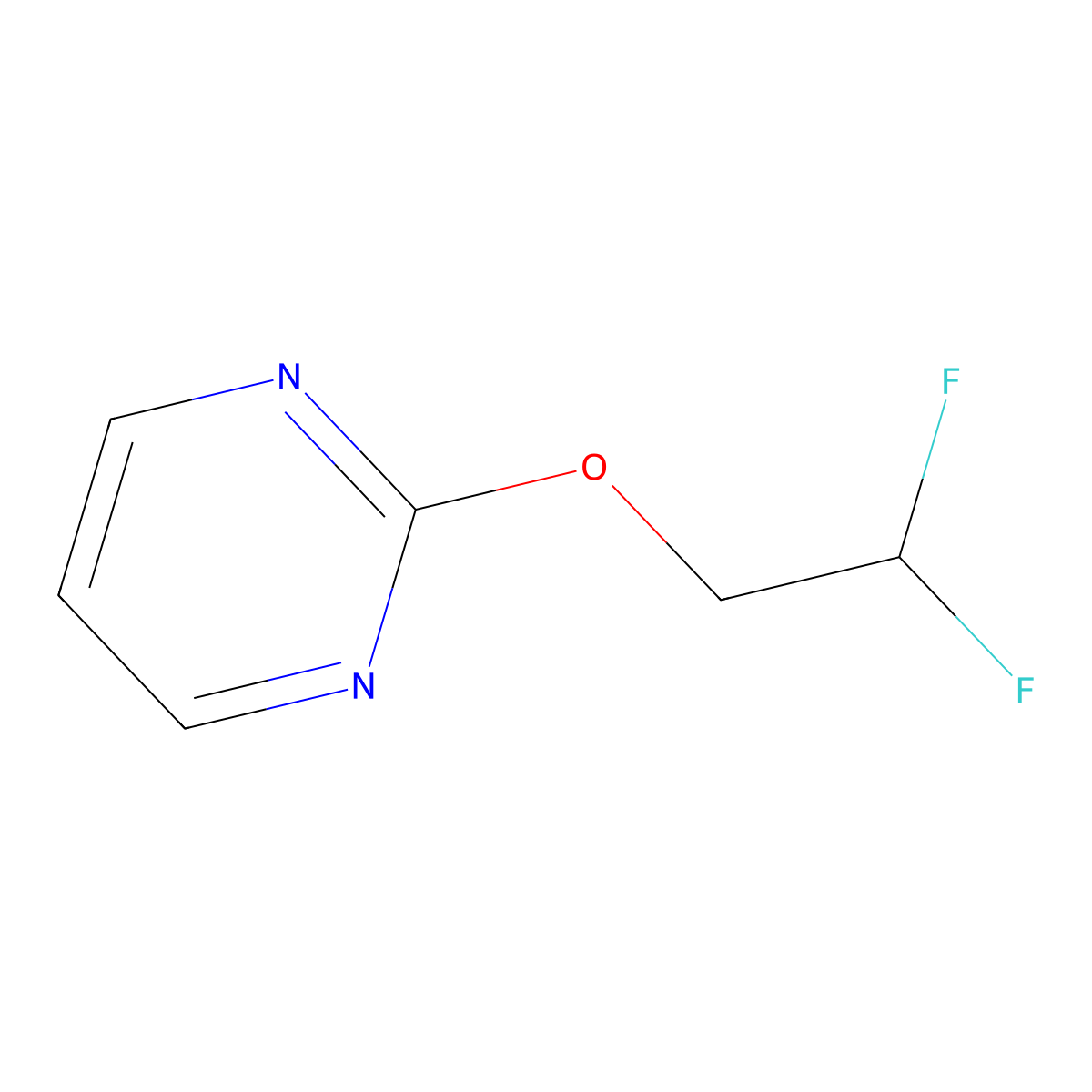 2-(2,2-Difluoroethoxy)pyrimidine molecular structure, CAS 2198149-26-5