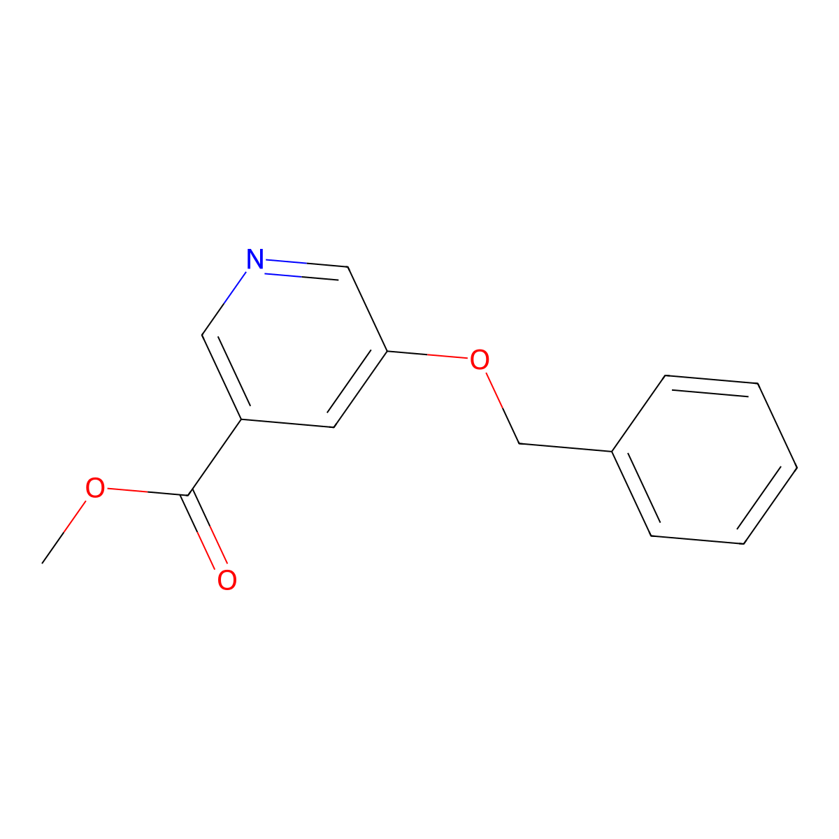 Methyl 5-(benzyloxy)nicotinate molecular structure, CAS 219817-42-2