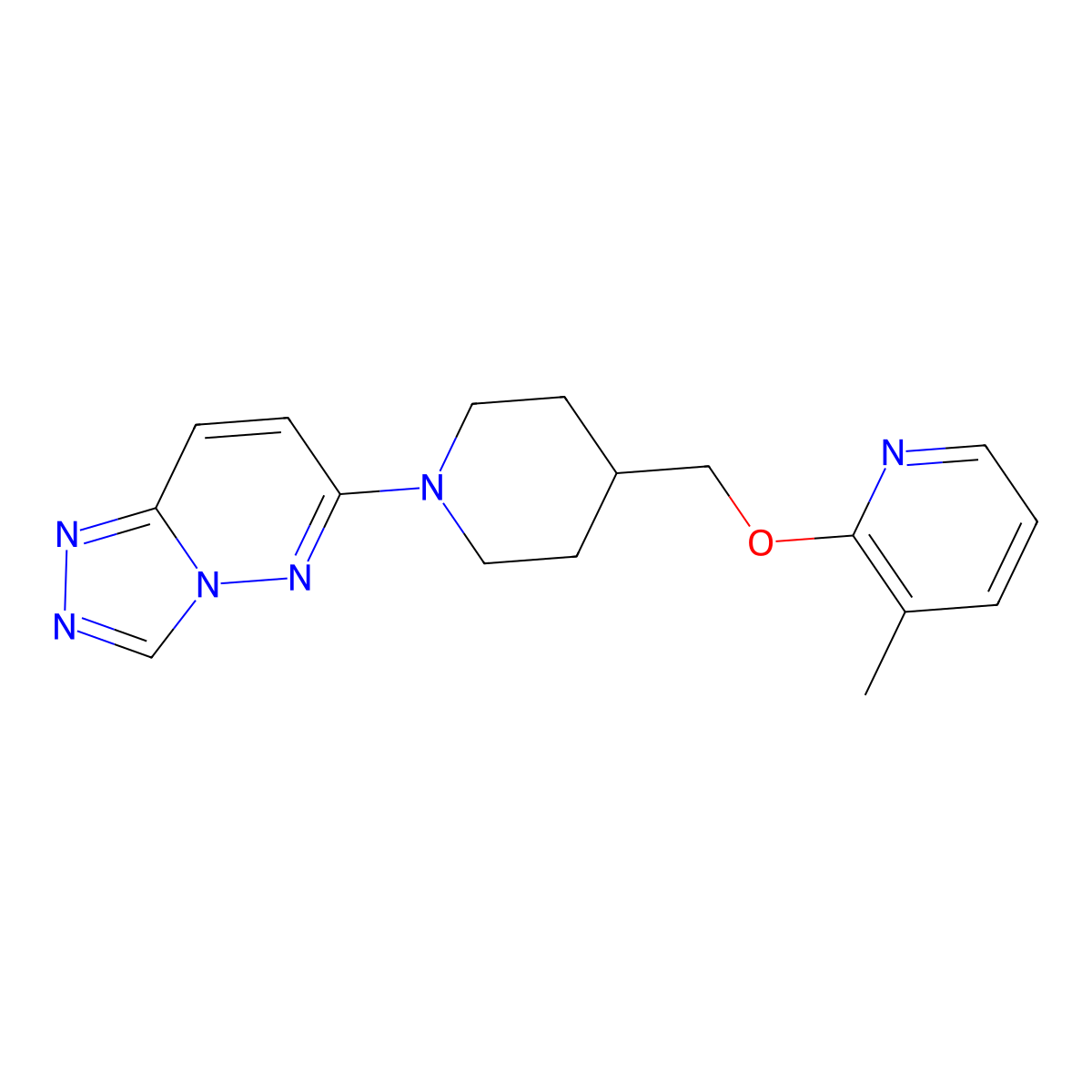 3-Methyl-2-[(1-{[1,2,4]triazolo[4,3-b]pyridazin-6-yl}piperidin-4-yl)methoxy]pyridine molecular structure, CAS 2198226-87-6