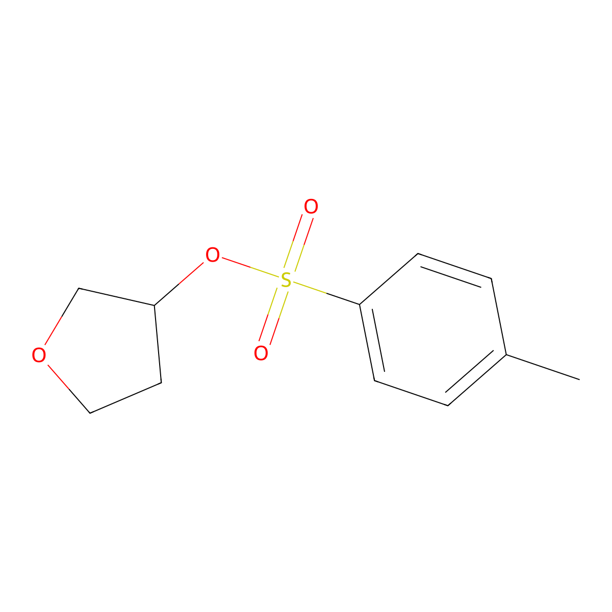 Tetrahydrofuran-3-YL 4-methylbenzenesulfonate, (3R)- molecular structure, CAS 219823-47-9