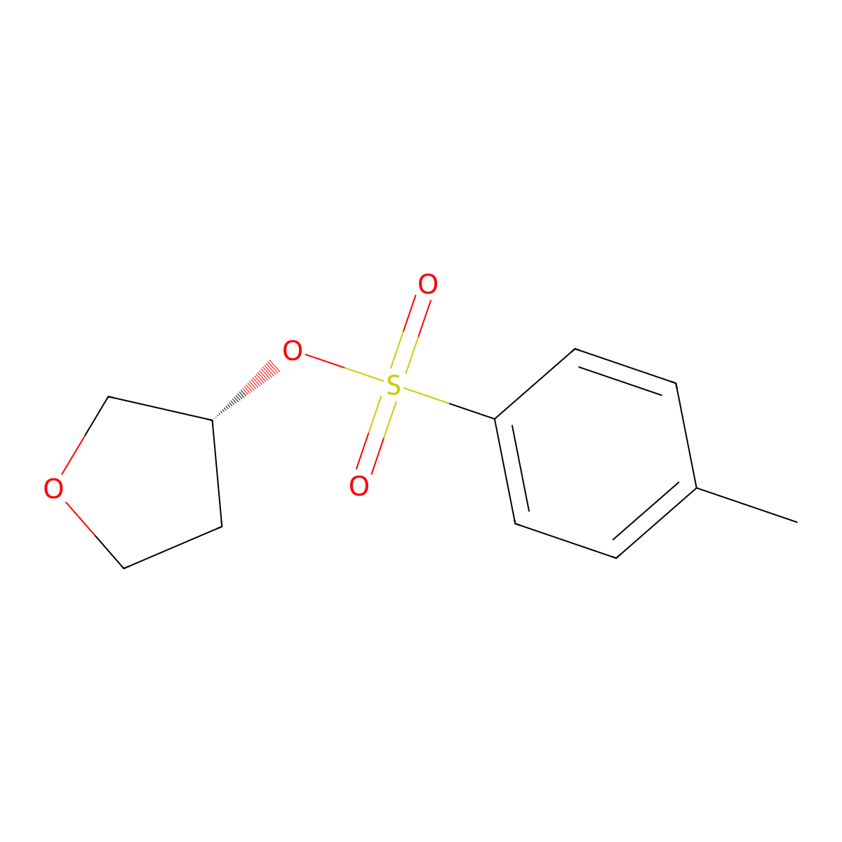 Tetrahydrofuran-3-YL 4-methylbenzenesulfonate, (3R)- molecular structure, CAS 219823-47-9