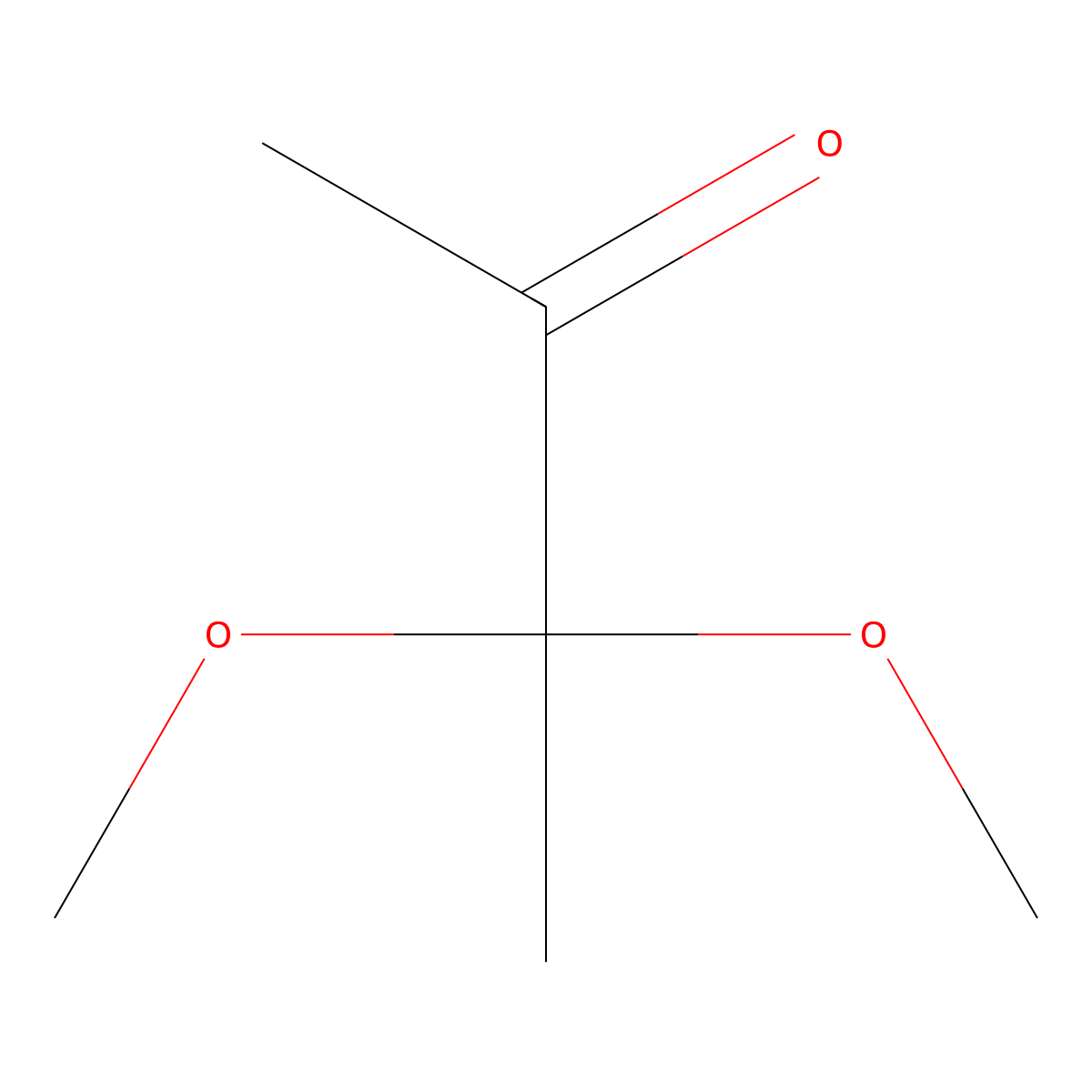 3,3-Dimethoxy-2-butanone molecular structure, CAS 21983-72-2