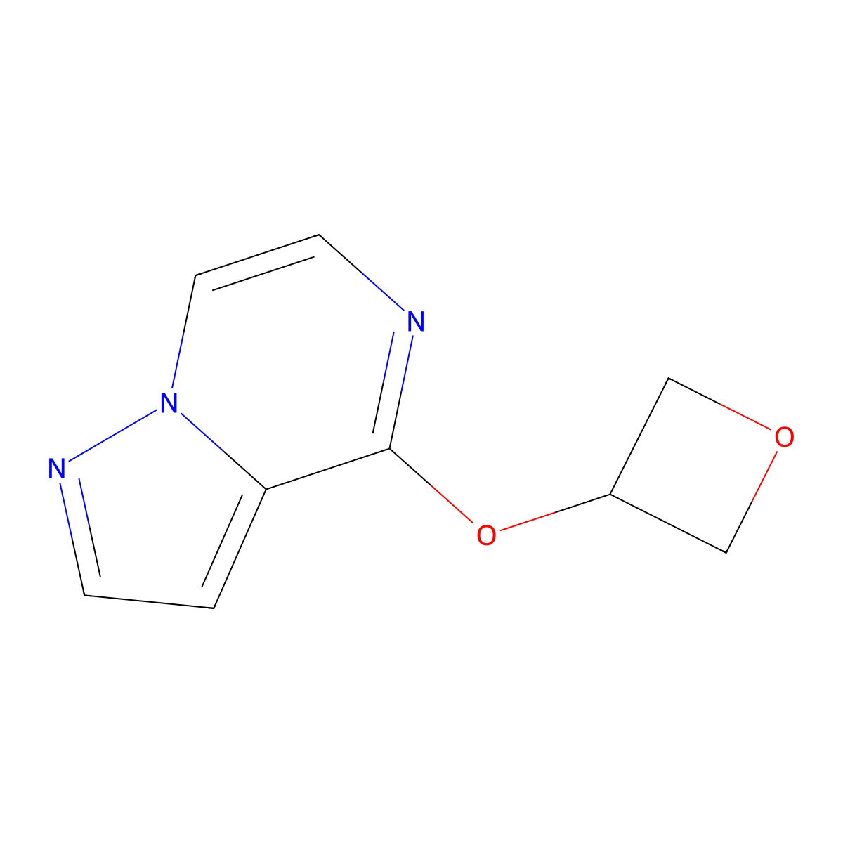 4-(Oxetan-3-yloxy)pyrazolo[1,5-a]pyrazine molecular structure, CAS 2198306-24-8