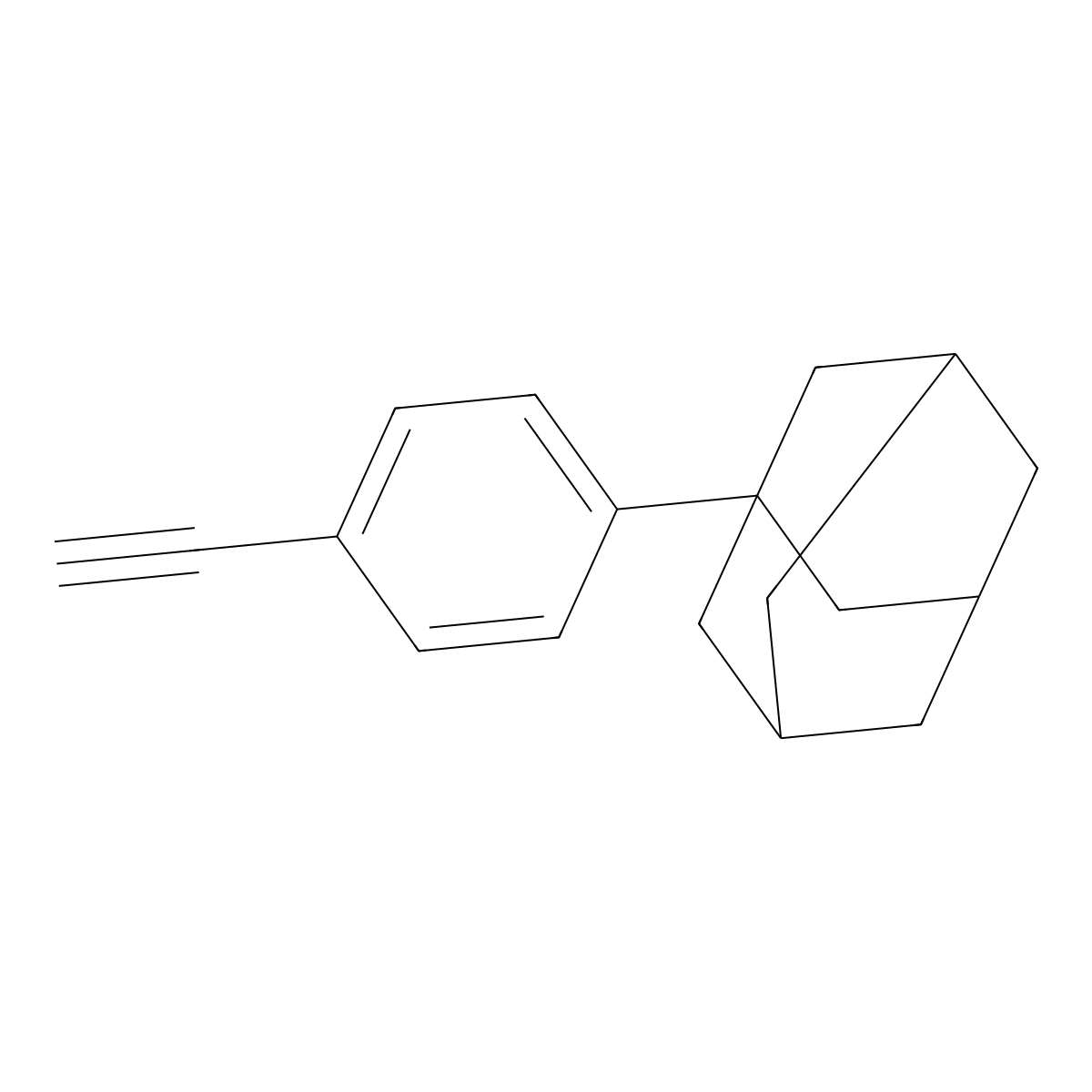 1-(4-Ethynylphenyl)adamantane molecular structure, CAS 219831-45-5