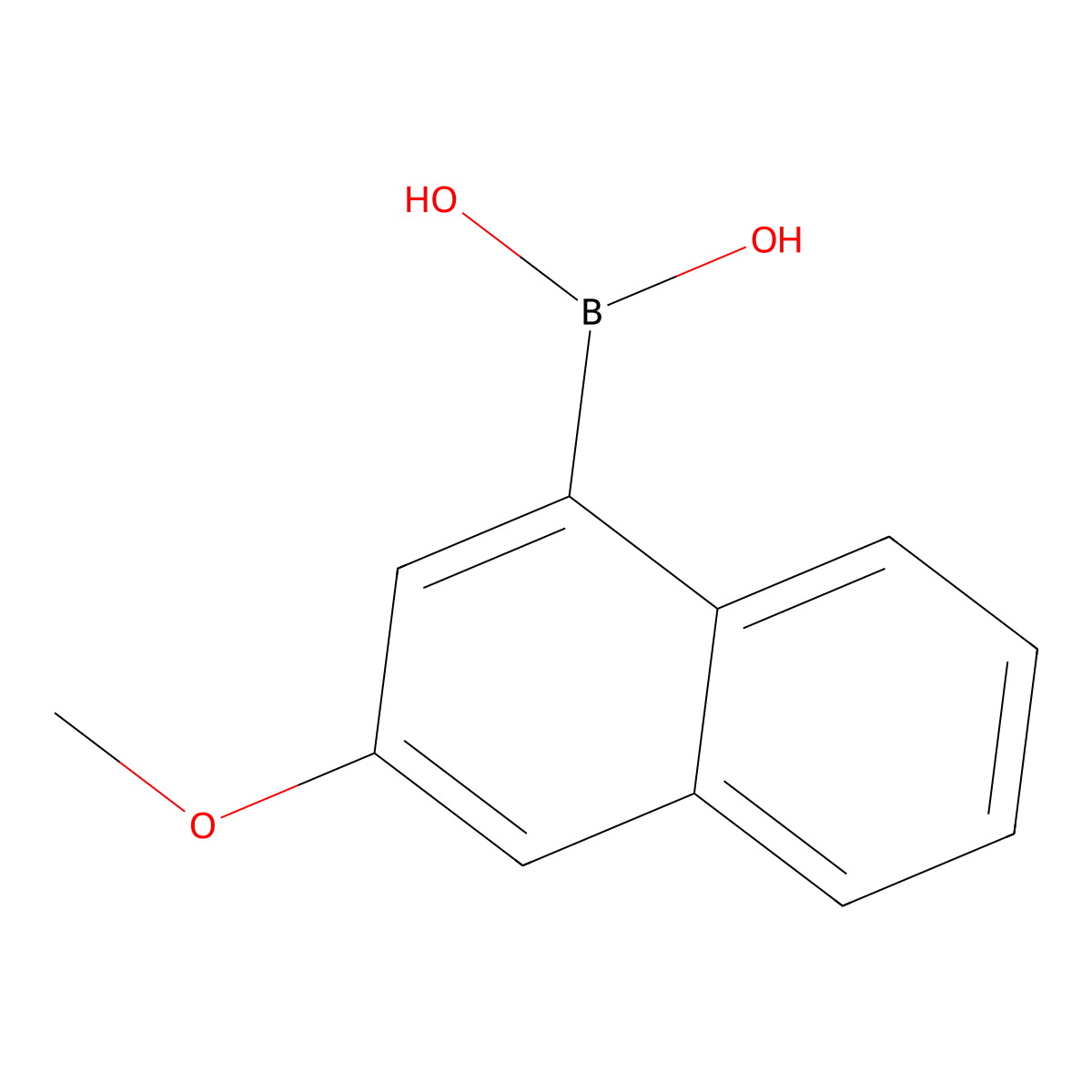 (3-Methoxynaphthalen-1-yl)boronic acid molecular structure, CAS 219834-94-3