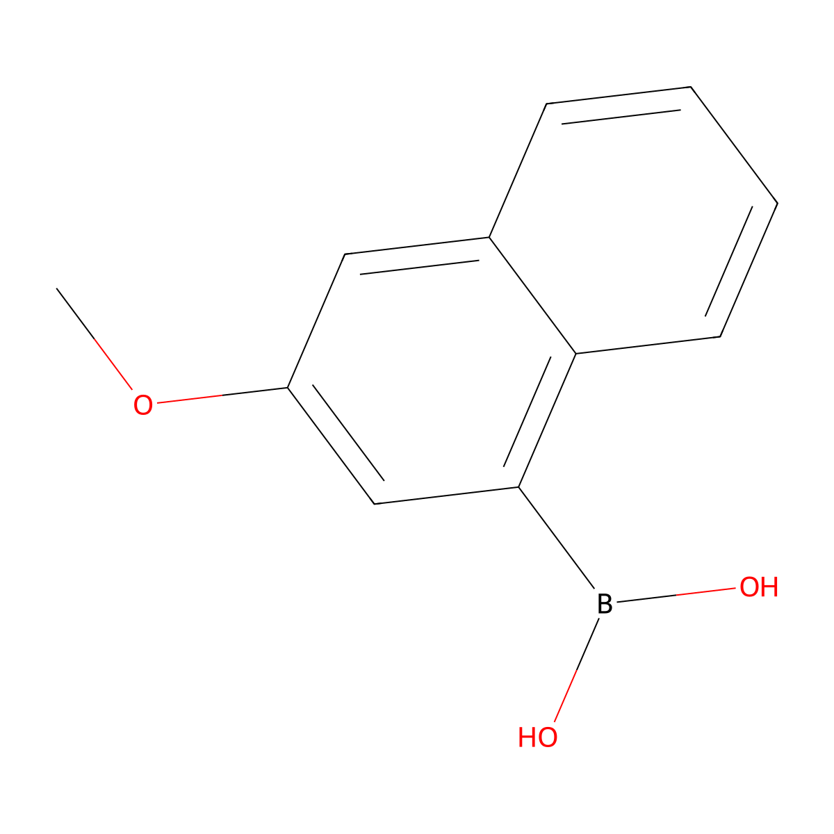 (3-Methoxynaphthalen-1-yl)boronic acid molecular structure, CAS 219834-94-3