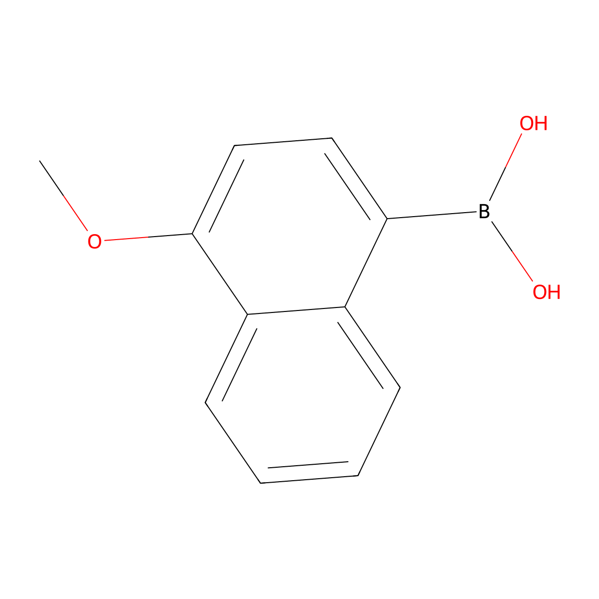 (4-methoxynaphthalen-1-yl)boronic Acid molecular structure, CAS 219834-95-4