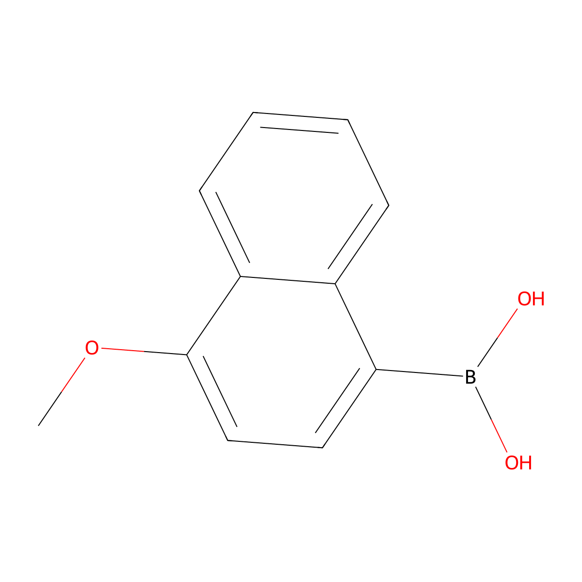 (4-methoxynaphthalen-1-yl)boronic Acid molecular structure, CAS 219834-95-4