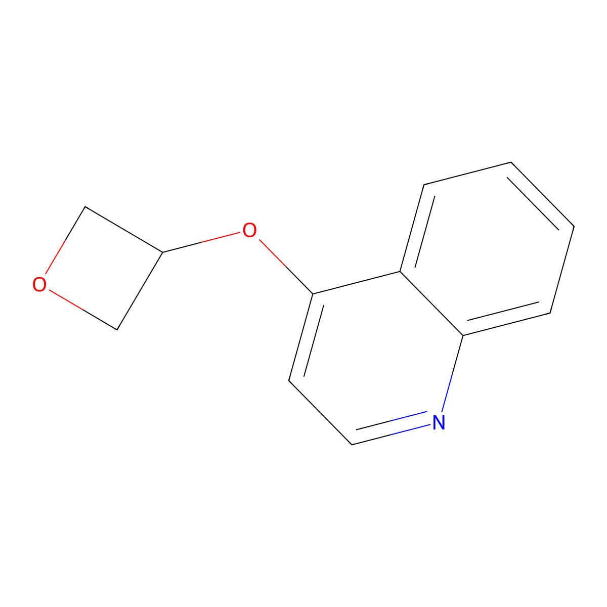 4-(Oxetan-3-yloxy)quinoline molecular structure, CAS 2198360-29-9
