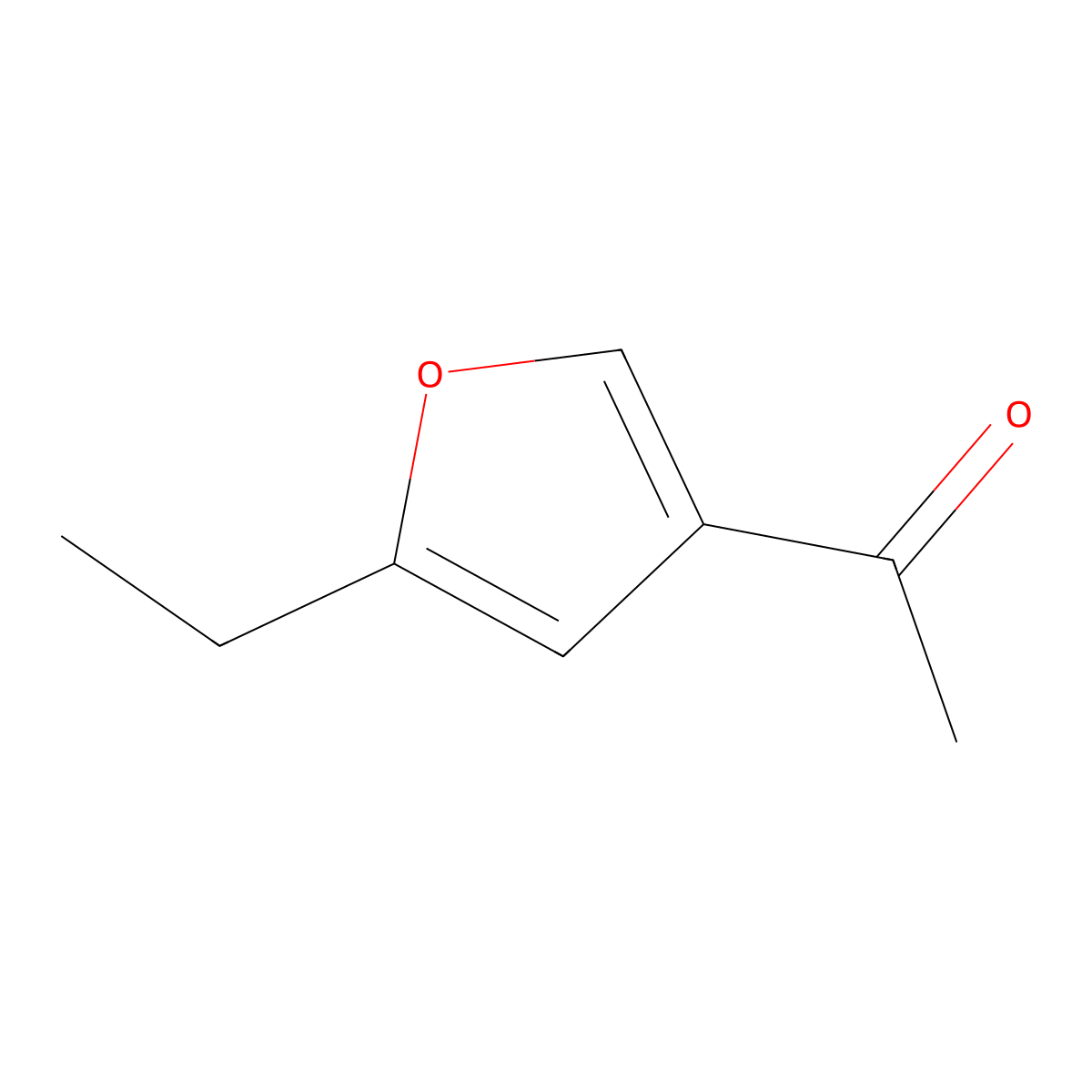 1-(5-Ethylfuran-3-yl)ethan-1-one molecular structure, CAS 21984-89-4