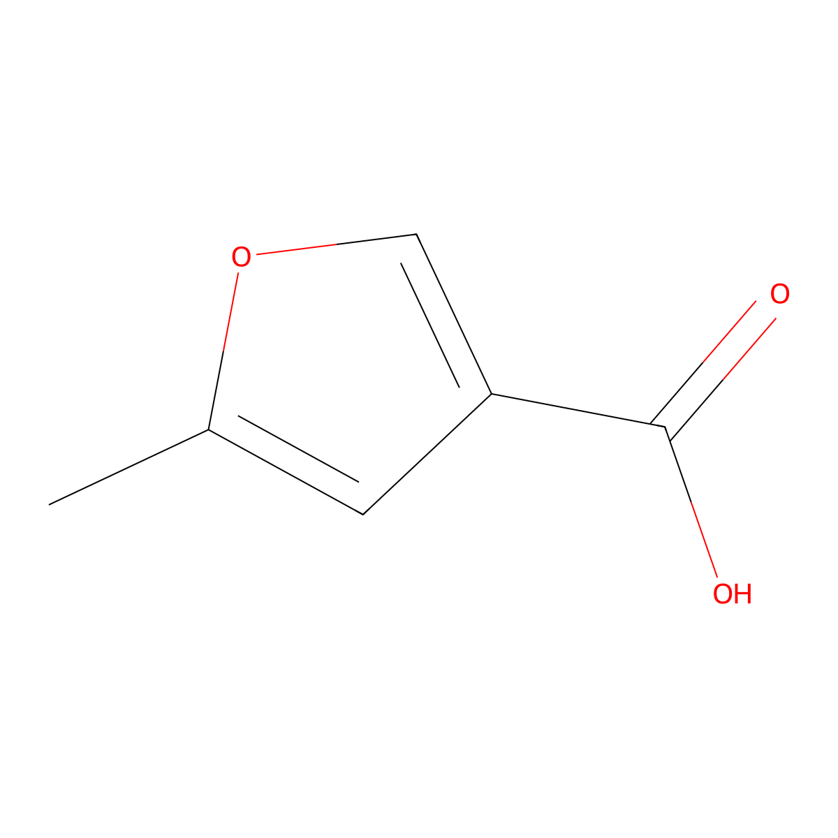 5-Methylfuran-3-carboxylic acid molecular structure, CAS 21984-93-0