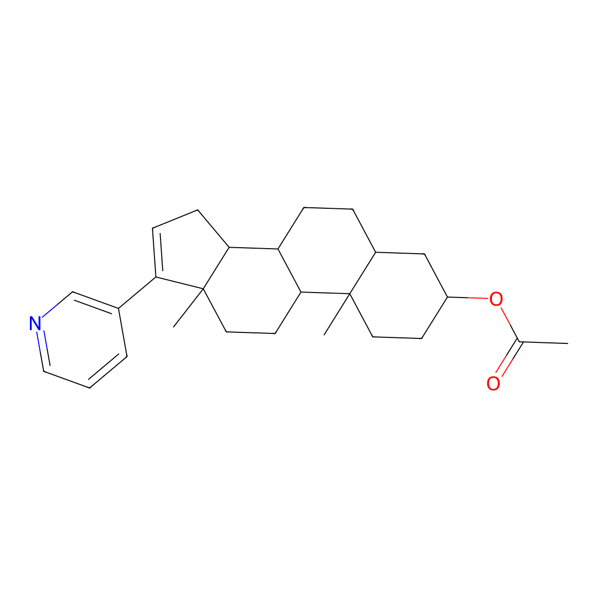5,6-Dihydroabiraterone Acetate molecular structure, CAS 219843-76-2