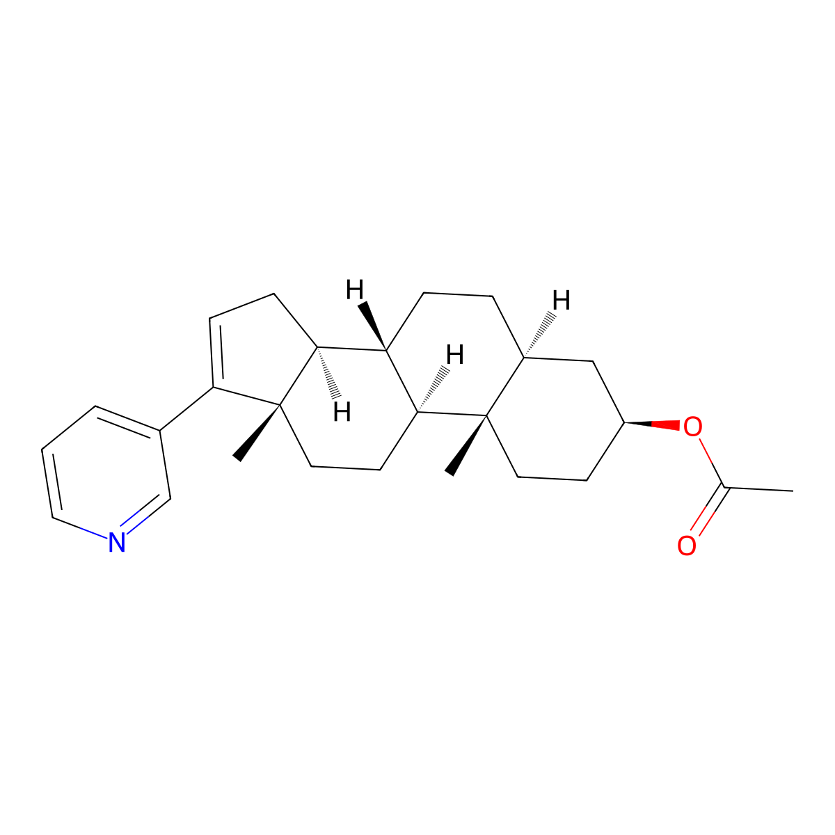 5,6-Dihydroabiraterone Acetate molecular structure, CAS 219843-76-2