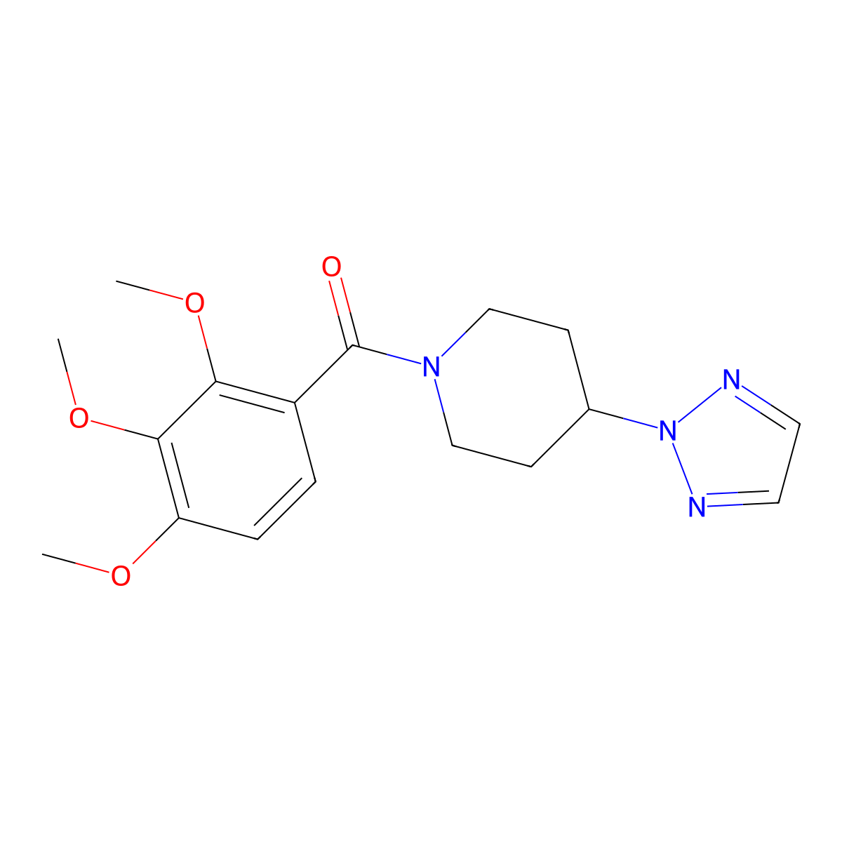 4-(2H-1,2,3-triazol-2-yl)-1-(2,3,4-trimethoxybenzoyl)piperidine molecular structure, CAS 2198500-79-5