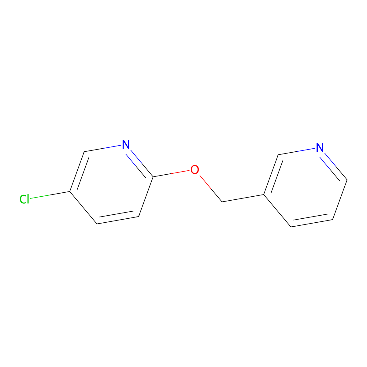 5-Chloro-2-[(pyridin-3-yl)methoxy]pyridine molecular structure, CAS 2198507-68-3