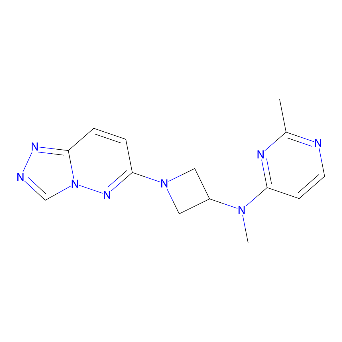 N,2-dimethyl-N-(1-{[1,2,4]triazolo[4,3-b]pyridazin-6-yl}azetidin-3-yl)pyrimidin-4-amine molecular structure, CAS 2198542-72-0
