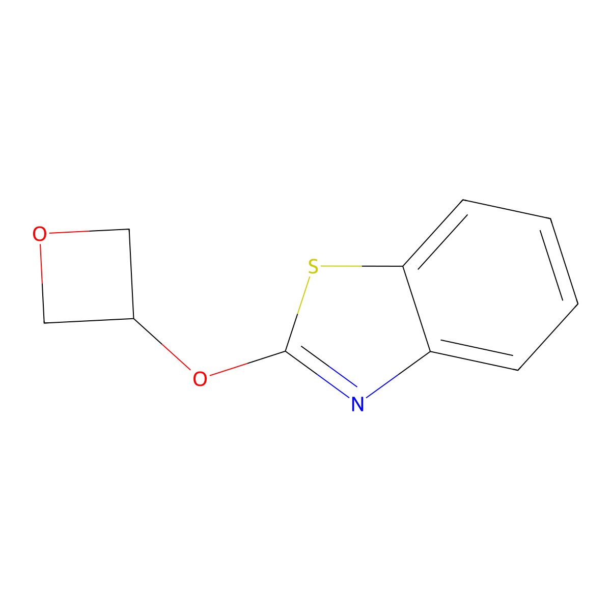 2-(Oxetan-3-yloxy)-1,3-benzothiazole molecular structure, CAS 2198582-24-8